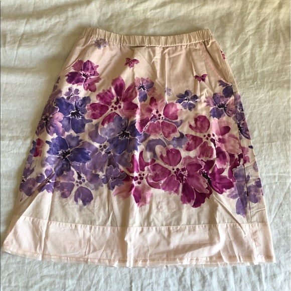 ✨SOLD✨ Anthropologie| pink and purple A line skirt - Picture 2 of 6